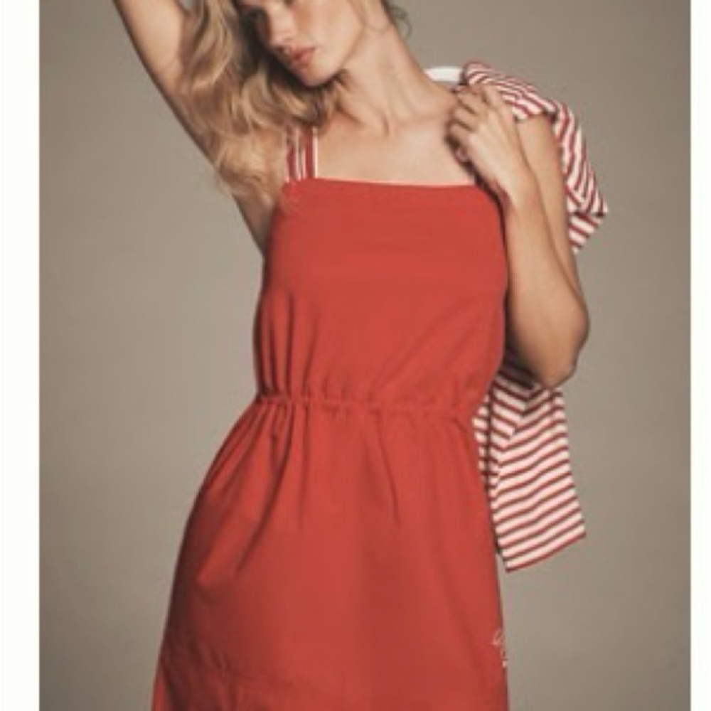 Anthropologie Red Mini Dress